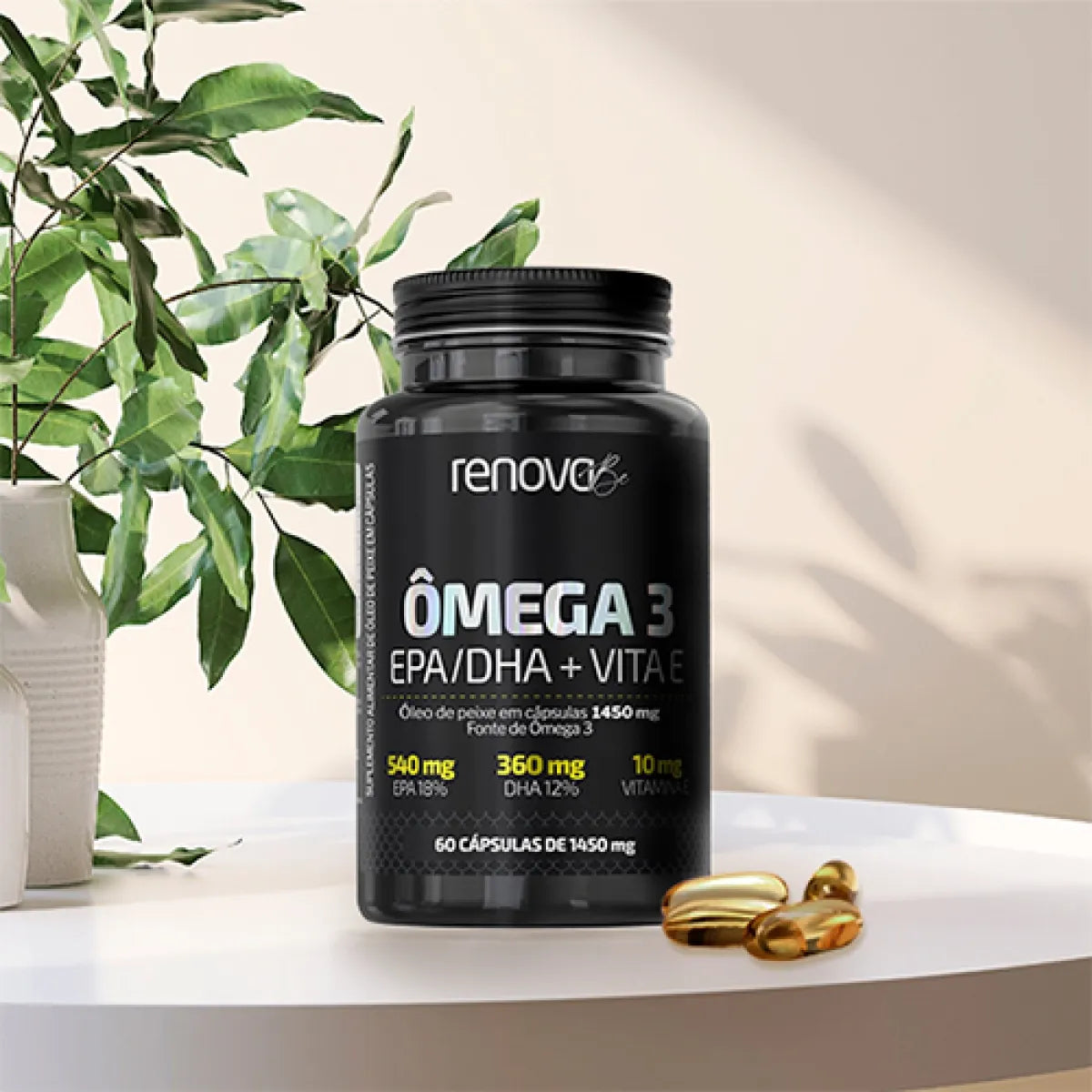 2 Ômega 3 EPA/DHA com Vitamina E + 1 Creme Retinol