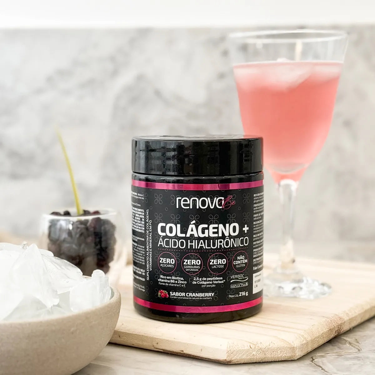 6 Colágeno Verisol® com Ácido Hialurônico + 1 Hid. Labial + Crema Retinol + Sérum Facial