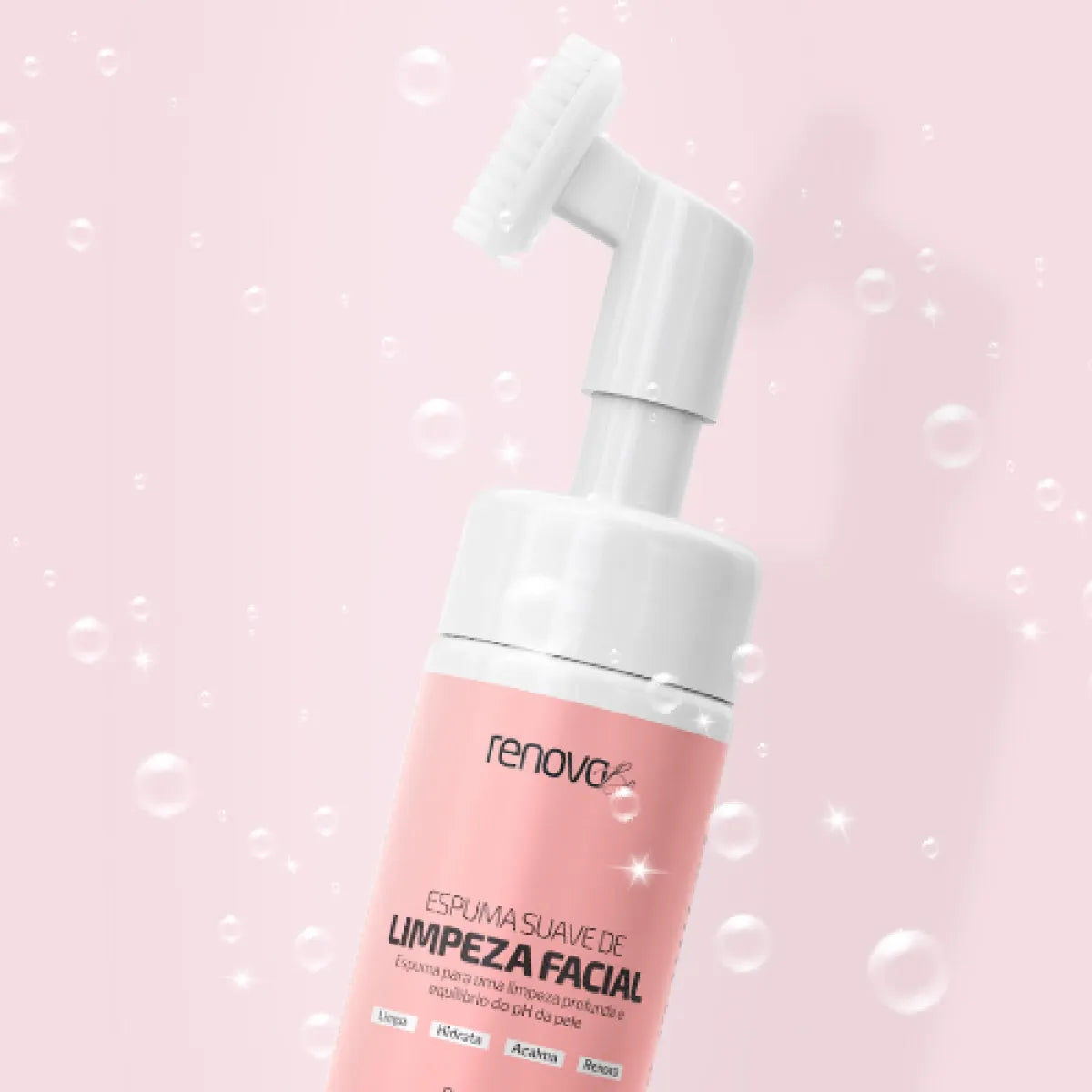 Espuma Suave de Limpeza Facial Para Todos os Tipos de Pele