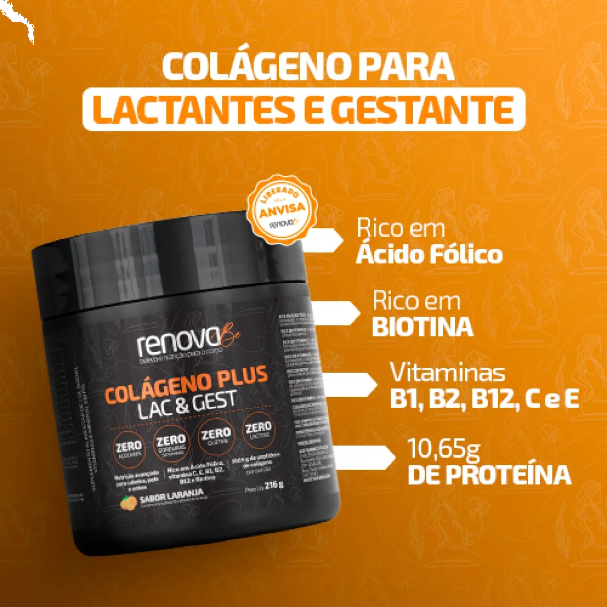 Colágeno Plus Lac & Gest para Gestantes e Lactantes