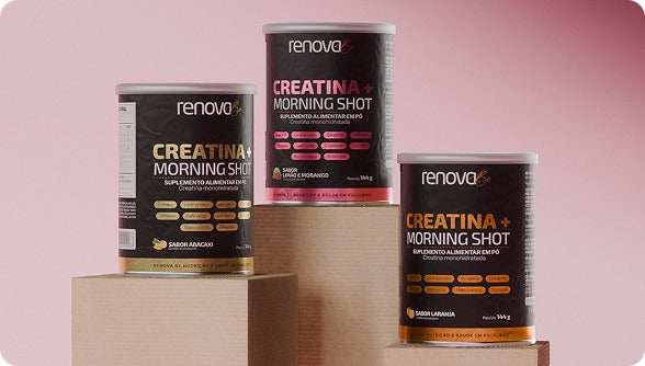 4 Creatina Morning Shot + 1 Balm de Dores + Máscara