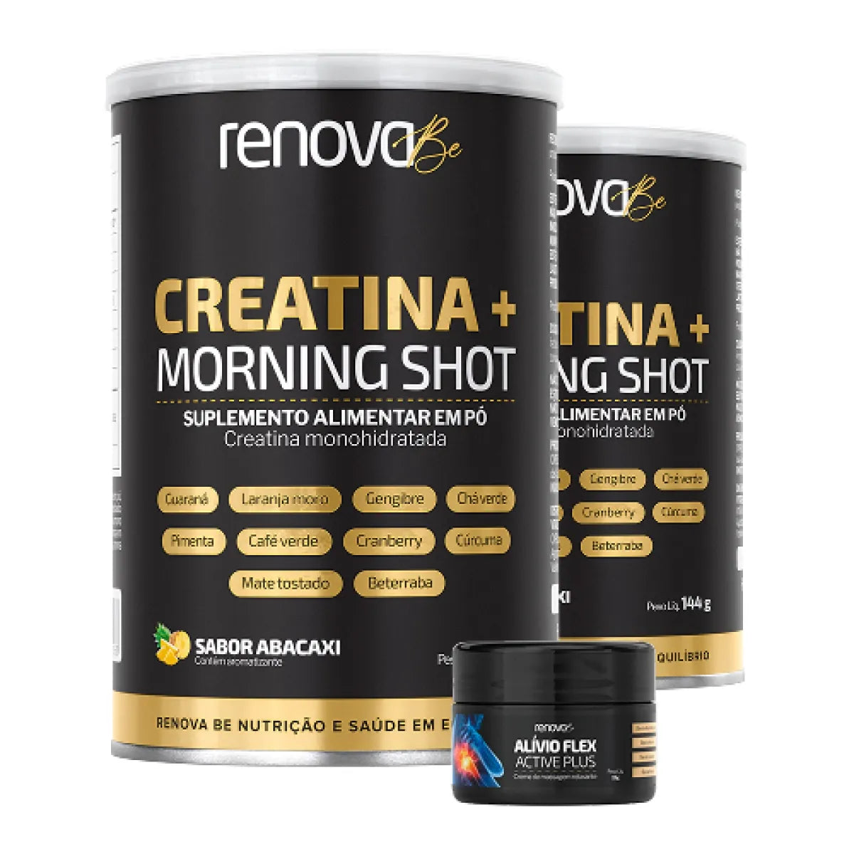 2 Creatina Morning Shot + 1 Balm de Dores
