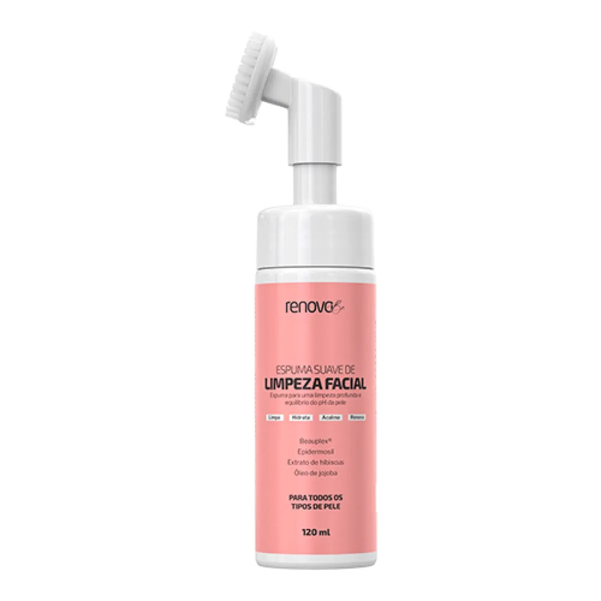 Espuma Suave de Limpeza Facial Para Todos os Tipos de Pele