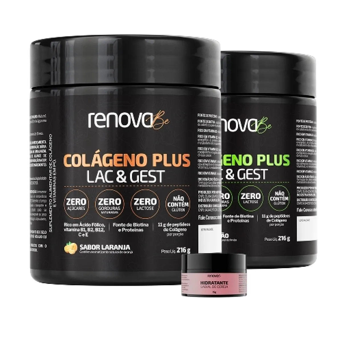 2 Colágeno Plus Lac & Gest para gestantes e lactantes + Hidratante Labial