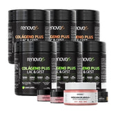 6 Colágeno Plus Lac & Gest para gestantes e lactantes + 2 Cremes Faciais + 1 Hid Labial + 1 Máscara + 1 Balm de Dores