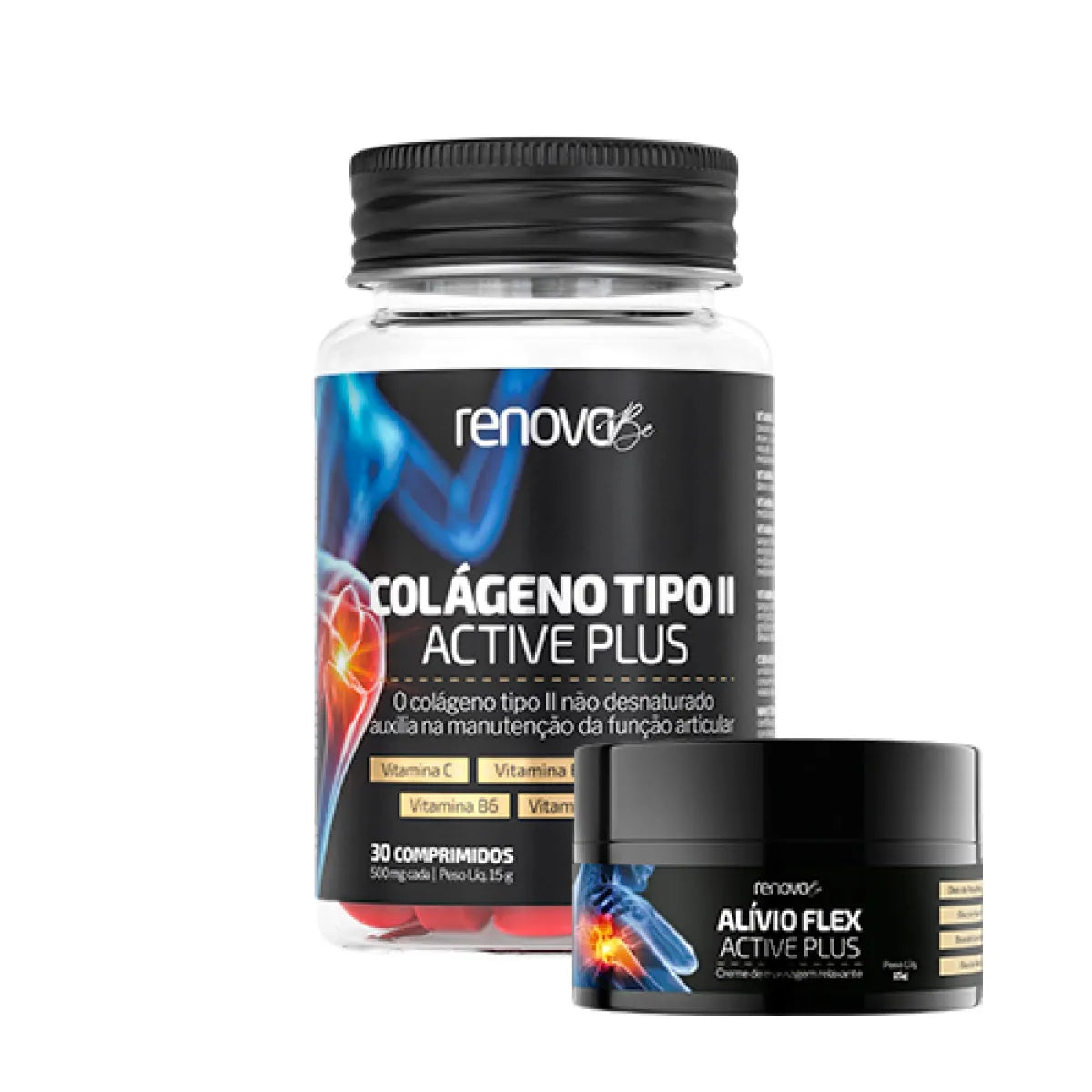 1 Colágeno Tipo 2 Active Plus + Balm de Dores