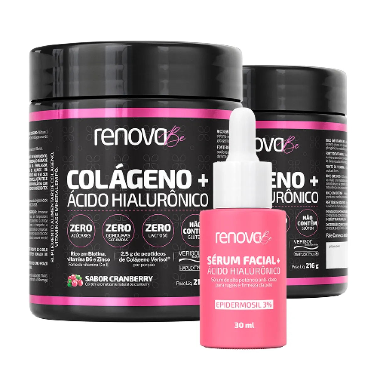 2 Colágeno Verisol® com Ácido Hialurônico + 1 Creme Retinol