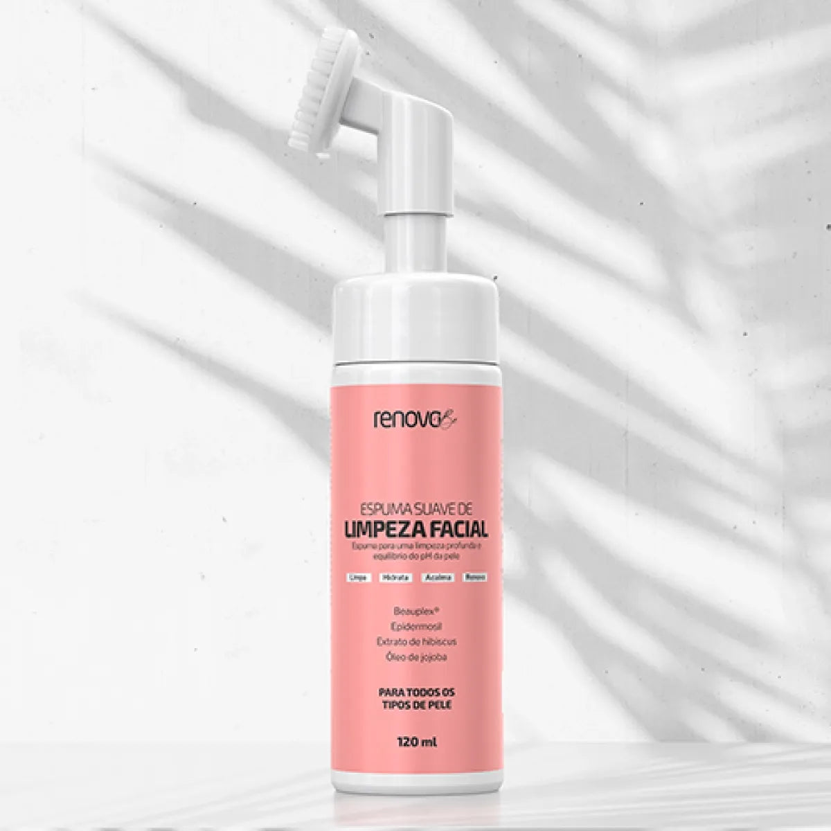 Espuma Suave de Limpeza Facial Para Todos os Tipos de Pele