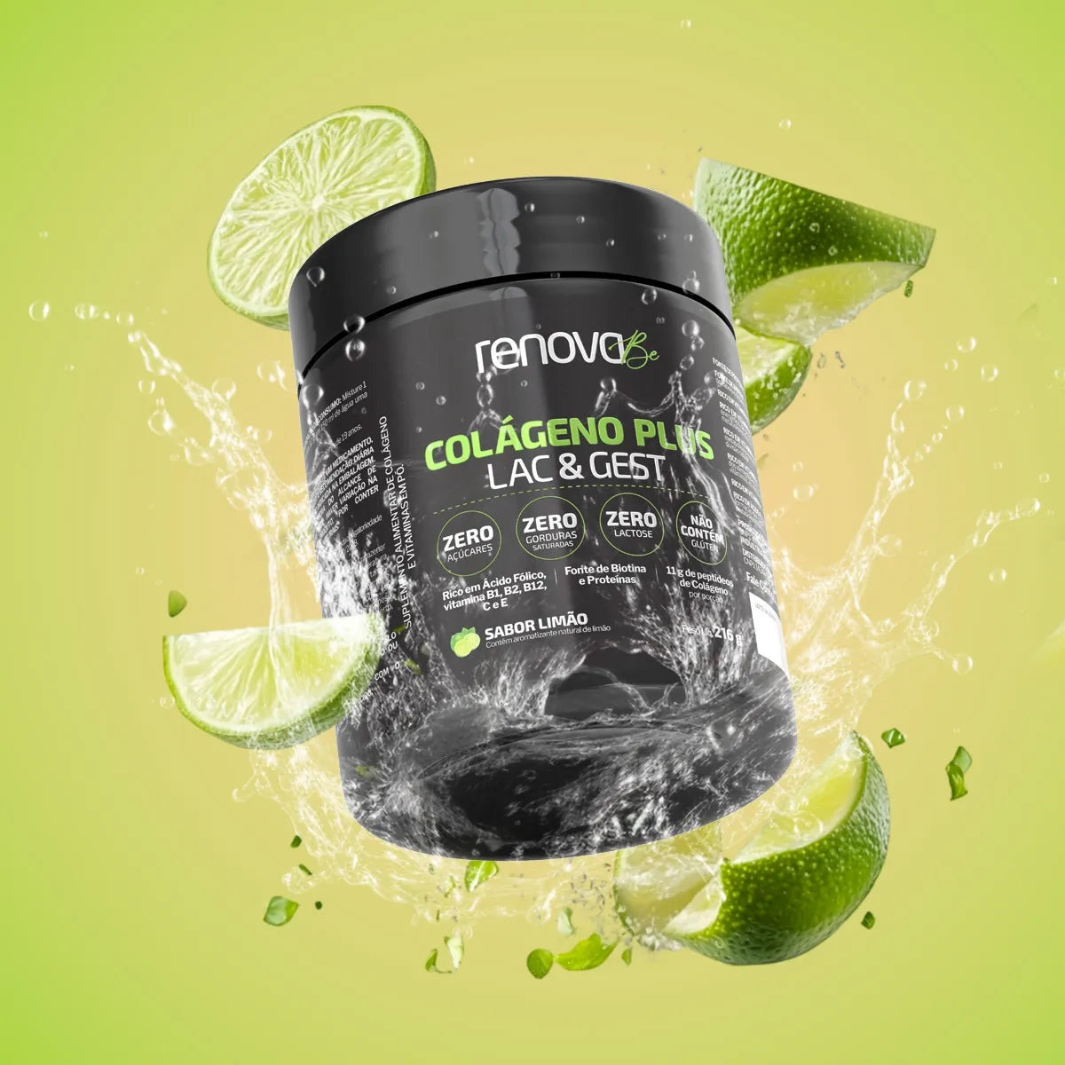 3 Colágeno Plus Lac & Gest para gestantes e lactantes + 1 Creme Resveratrol + 1 Máscara