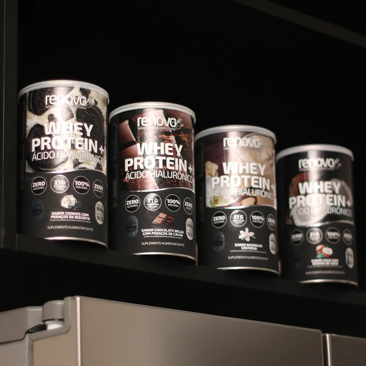 4 Whey Protein com Ácido Hialurônico + 1 Creme Retinol + 1 Máscara